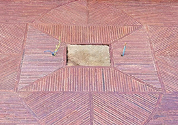 creasing tiles on edge detail